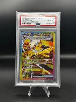 PSA 10 Jolteon ex SAR 209/187 Terastal Festival sv8a 2024 Pokemon Card Japanese - Image 1
