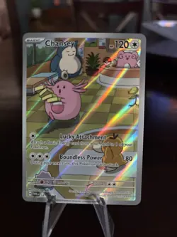 Pokemon TCG Chansey Illustration Twilight Masquerade Card 187/167 NM/M Condition - Image 1