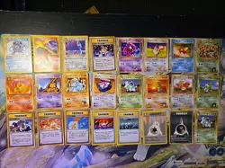 Lot of 21 HP/Damaged Vintage Pokemon Cards Non Holo - Base Jungle Etc - Image 1