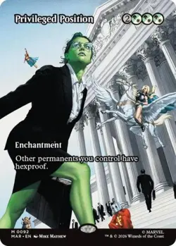 ~ Privileged Position (Borderless) ~ NM ~ Marvel Eternal-Legal ~ MTG ~ - Image 1