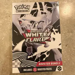 Pokemon TCG Scarlet & Violet—White Flare Booster Bundle 6 Packs (60 Cards) - Image 1