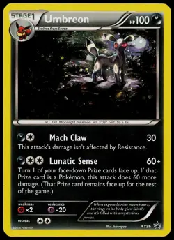 Pokemon Card XY Promo Umbreon XY96 Holo - Image 1