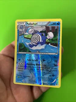 Poliwhirl 16/111 Furious Fists Reverse Holo Pokemon Card LP+ - Image 3