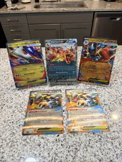 Set Of 5 Oversize Pokemon Cards - Image 1
