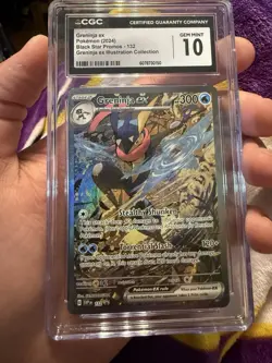 Greninja ex 132 Sv: Scarlet & Violet Promo Cards Holo CGC 10 Gem Mint - Image 1
