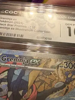 Greninja ex 132 Sv: Scarlet & Violet Promo Cards Holo CGC 10 Gem Mint - Image 3