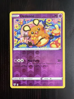 Pokemon card DARKNESS ABLAZE Reverse Holo DEDENNE (078/189) Mint/NM - Image 1