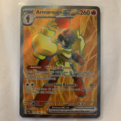 Pokemon TCG Armarouge EX Double Rare Card Scarlet & Violet Paradox Rift 218/182 - Image 1