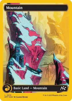 Mountain First-Place Foil - DFT 0515 - NM - MTG Magic - Image 1