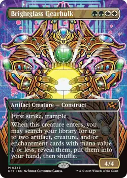 Brightglass Gearhulk Borderless - DFT 0348 - NM - MTG Magic - Image 1