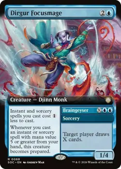 x1 Dirgur Focusmage - Extended Art R MTG Commander: Secrets of Strixhaven M/NM, - Image 1