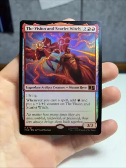 MTG Marvel Super Heroes The Vision and Scarlet Witch 0707 Foil - Image 1