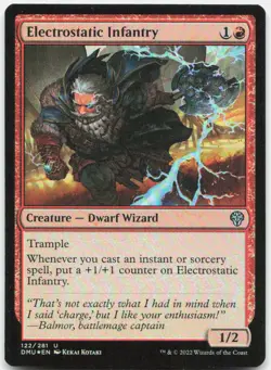 Electrostatic Infantry 122 Dominaria United Magic: The Gathering Foil NM - Image 1