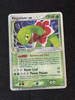 Pokemon TCG Meganium EX 106/115 Unseen Forces Holo Ultra Rare Vintage Card - Image 1