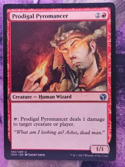 Prodigal Pyromancer 142 Uncommon Iconic Masters Magic: The Gathering LP - Image 1