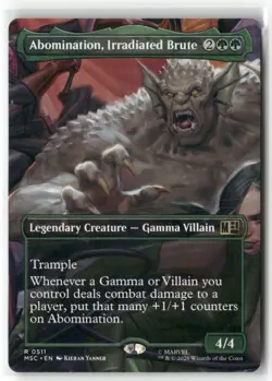 Abomination, Irradiated Brute (Borderless) 511 Commander: Marvel Super Heroes - Image 1