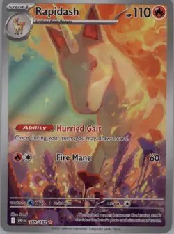 Rapidash 189/182 Holo - Pokemon SV10: Destined Rivals (2) - Image 1
