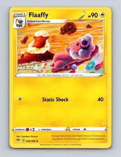 Flaaffy 056 2020 Pokemon Darkness Ablaze Tomokazu Komiya Base Card NM+ - Image 1