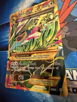Pokemon TCG M Rayquaza EX Mega Jumbo Holo Promo Card 98/98 LP - Image 2