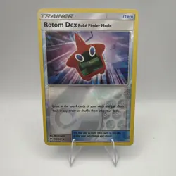 Pokemon TCG Rotom Dex Poke Finder Mode 122/147 Burning Shadows Rev Holo UC EN - Image 1