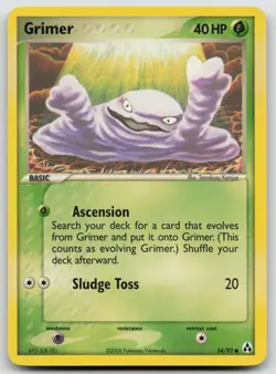 Grimer 54/92 Legend Maker Pokemon Tomokazu Komiya LP - Image 1