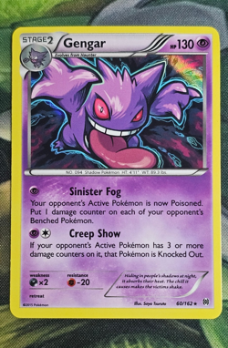 Pokemon TCG - Gengar 60/162 XY Breakthrough Holo Rare - NM - Image 1