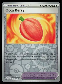 Occa Berry 140/142 Uncommon Stellar Crown Pokemon Reverse Holo Near Mint - Image 1