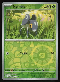 Nymble 15/142 Common Stellar Crown Pokemon Reverse Holo Near Mint - Image 1