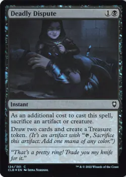 Deadly Dispute Commander Legends: Battle for Baldur's Gate Foil NM #124 CLB MTG - Image 1