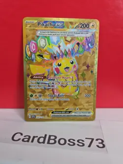 PIKACHU EX 247/191 HYPER RARE SURGING SPARKS POKEMON NM - Image 3