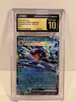 Pokemon TCG Garchomp ex Double Rare Holo Japanese 2024 CGC Pristine 10 039/187 - Image 1