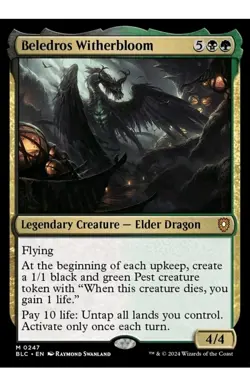 1x Beledros Witherbloom MTG NM-Mint! Bloomburrow Mythic! Ships Fast! - Image 1