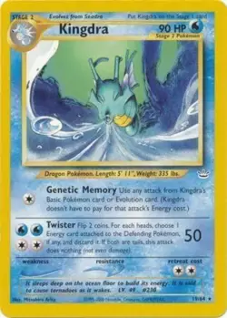 Pokemon - Neo Revelation - Kingdra 19/64 - Condition (Played) - Image 1