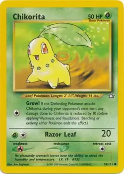 Pokemon - Neo Genesis - Chikorita 54/111 - Condition (NM) - Image 1