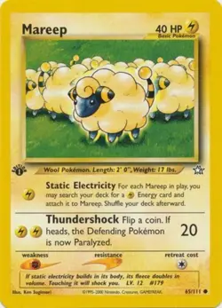 Pokemon - Neo Genesis - Mareep 65/111 - 1st Edition Condition (LP) - Image 1