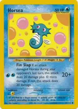 Pokemon - Neo Genesis - Horsea 62/111 - Condition (LP) - Image 1