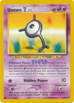 Pokemon - Neo Revelation - Unown [Y] 40/64 - Condition (NM) - Image 1