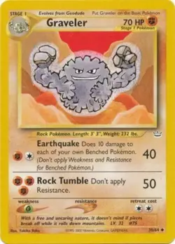 Pokemon - Neo Revelation - Graveler 30/64 - Condition (LP) - Image 1
