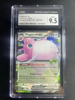 Pokemon Wigglytuff ex Scarlet & Violet - 151 040/165 Holo Double Rare CGC 9.5! - Image 1
