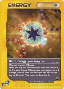 Pokemon - Skyridge - Retro Energy 144/144- Condition (Played) - Image 1