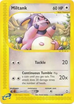 Pokemon - Aquapolis - Miltank 94/147- Condition (NM) - Image 1