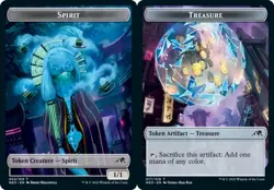Spirit (002) Treasure (017) Token - Foil MTG Kamigawa: Neon Dynasty NM - Image 1