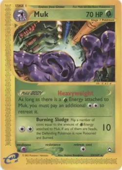 Pokemon - Aquapolis - Muk 23/147- Condition (Played) - Image 1