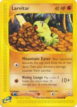 Pokemon - Aquapolis - Larvitar 89/147- Condition (NM) - Image 1