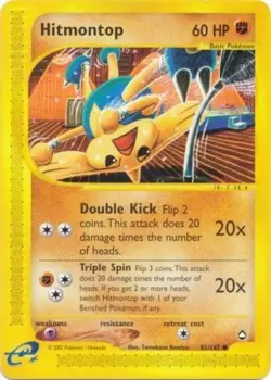 Pokemon - Aquapolis - Hitmontop 82/147- Condition (LP) - Image 1