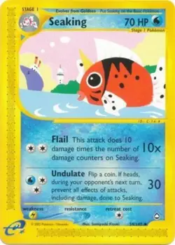 Pokemon - Aquapolis - Seaking 59/147- Condition (Played) - Image 1