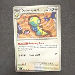 Pokemon TCG Dudunsparce 080/131 SV Prismatic Evolutions Holo Rare Eng 140HP - Image 1