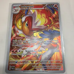 Pokemon TCG Infernape 173/167 SV06 Twilight Masquerade Illustration Rare FA Holo - Image 1