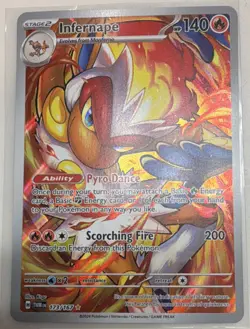 Pokemon TCG Infernape 173/167 SV06 Twilight Masquerade Illustration Rare FA Holo - Image 2