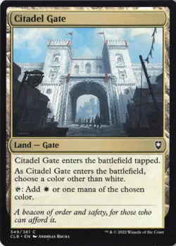Citadel Gate Commander Legends: Battle for Baldur's Gate #349 NM MTG CLB - Image 1